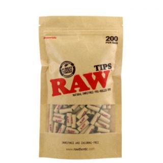 30726 - Filtros Raw Tips  Prerolled 18x6 mm. 200 ud.