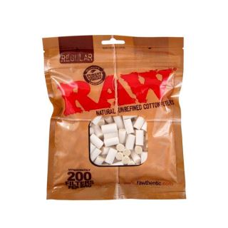 Filtros Raw Tips Cotton Regular 8 mm. 200 ud.