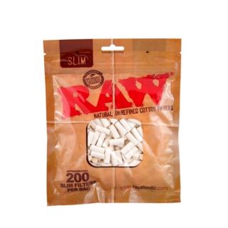 30731 - Filtros Raw Tips Cotton Slim 6 mm. 200 ud.