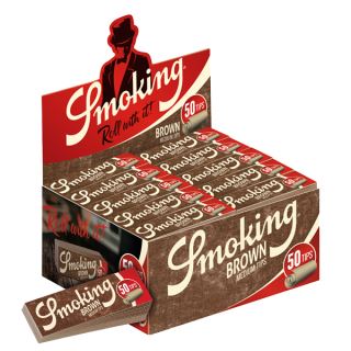 30732 - Filtros Smoking Tips Brown 50 x 50 ud.