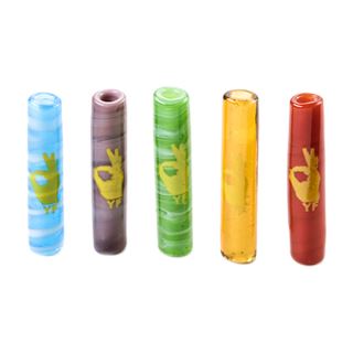 Filtros Yellow Finger Vidrio Murano Colores 24x5 mm. 5 ud.