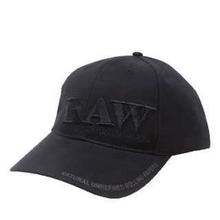 Gorra Bordada Raw Black & Black