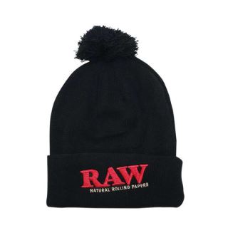 20506 - Gorro Nieve Raw Pom Pom Negro