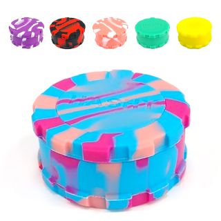 30092C - Grinder  Hash Silicona Hashy 55 mm. Mix Color