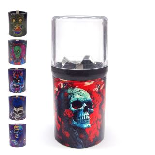 30093C - Grinder Eléctrico Plastico Usb Skull Mix Color