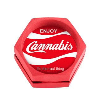 30068D - Grinder Hemp Biodegradable Enjoy Cannabis 68 mm.