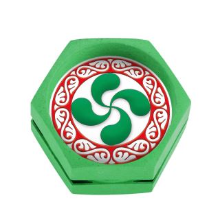 30068H - Grinder Hemp Biodegradable Lauburu 68 mm.