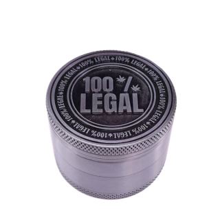 30396G - Grinder Polinizador Metal 100% Legal Silver 50 mm.