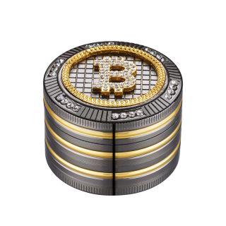 30446 - Grinder Polinizador Metal Bitcoin Diamonds 50 mm.