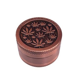30395A - Grinder Polinizador Metal Bronze Leaves 40 mm.