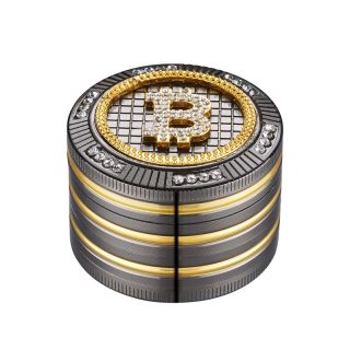 30446 - Grinder Polinizador Metal Diamonds Bitcoin 50 mm.