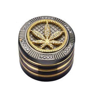 30328 - Grinder Polinizador Metal Diamonds Leaf 50 mm.