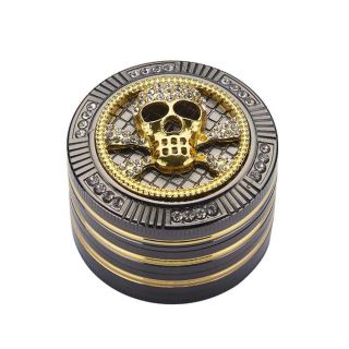 30416 - Grinder Polinizador Metal Diamonds Skull 50 mm.