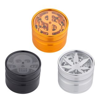 30415 - Grinder Polinizador Metal Dolar Leaf & Skull 63 mm. Pack 3 ud.