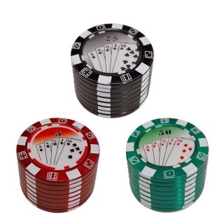 30393A - Grinder Polinizador Metal Ficha Casino 50 mm. Pack 3 ud.