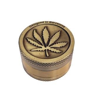 30437B - Grinder Polinizador Metal Gold Leaf 40 mm.