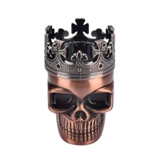 30326 - Grinder Polinizador Metal King Skull 47 mm Bronce