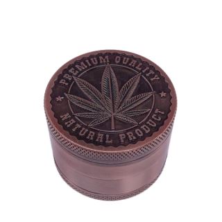 Grinder Polinizador Metal Leaf Bronce 50 mm.