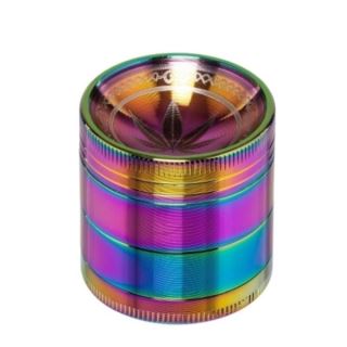 30391 - Grinder Polinizador Metal Leaf Curved Rainbow 40 mm.