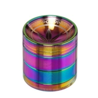 30391 - Grinder Polinizador Metal Leaf Curved Rainbow 40 mm.