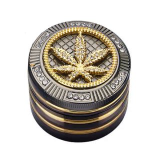 30328 - Grinder Polinizador Metal Leaf Diamonds 50 mm.