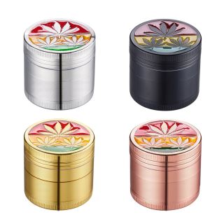 Grinder Polinizador Metal Leaf Rasta 40 mm. Pack 4 ud.