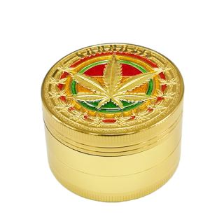 Grinder Polinizador Metal Rasta Gold 52 mm.