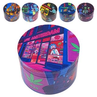 30456A - Grinder Polinizador Metal Rick Amsterdam 60 mm. Mix Color