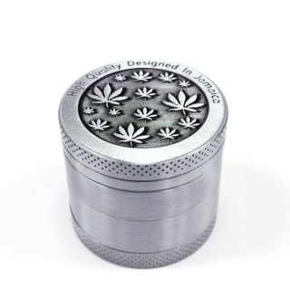 Grinder Polinizador Metal SIlver Leaves 40 mm.