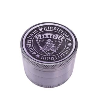 30484B - Grinder Polinizador Metal Shield Silver 50 mm 4 partes