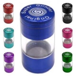 30360 - Grinder Polinizador Metal Supergrinder Spiral & Deposito 50 mm. Mix Color