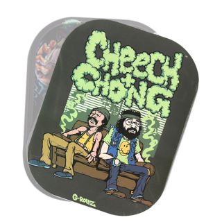 31065 - .Iman Nevera & Tapa Bandeja Metal 18x14 cm. G-Rollz Cheech & Chong In da Chair