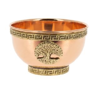 23489 - Incensario Cobre Árbol de la Vida 8x5 cm.