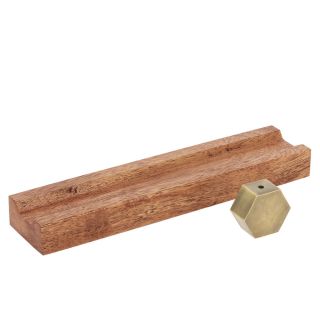 20328E - Incensario Paramita Hexágono Bronce