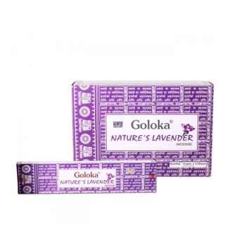 21037 - Incienso Goloka Natures Lavender 15 gr. - 12 ud.