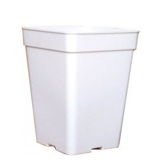 7653 - Maceta Cuadrada Blanca 20 x 20 x 27,5 cm. - 7 lt. JBQ