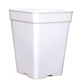 MCB23 - Maceta Cuadrada Blanca 23 x 23 x 27.5 cm. - 11 lt. JBQ