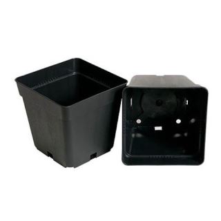 1506 - Maceta Cuadrada Negra 11 x 11 x 12 cm. - 0.7 lt.  (50 ud.)