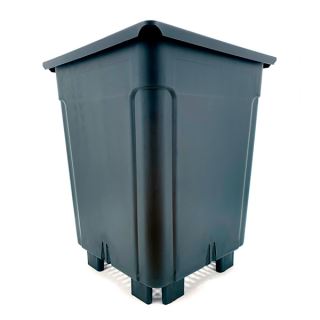 13310 - Maceta Cuadrada Negra 20 x 20 x 27.5 cm - 7 lt. Sobrelevada Easy Garden