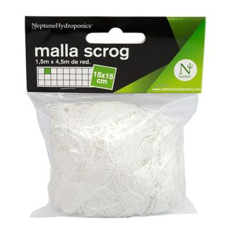 26539 - Malla Sea of Green Blanca  1.5x4.5 m. Cuadro 15x15 cm. Neptune