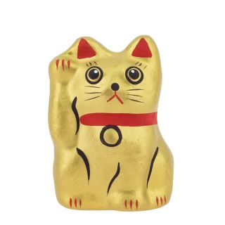 23513H - Maneki Neko Kin - Dorado Prosperidad