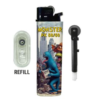 34255G - Mechero Fixflame Refill 50 ud. Monsters
