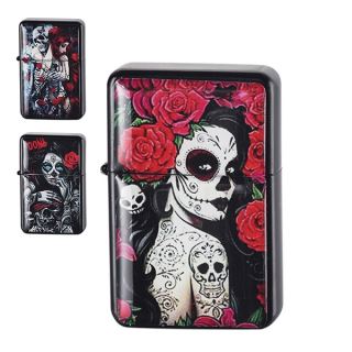 34228C - Mechero Girls & Skulls Mix Color