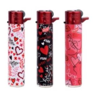 34274 - Mechero Round Flint Regulador Piedra & Gas Refill 25 ud. Valentine´s day