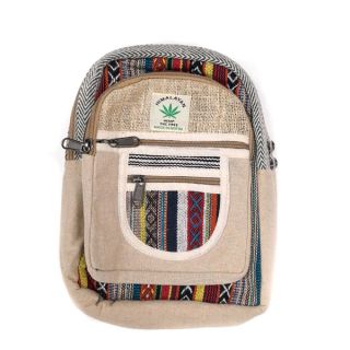20516B - Mini Mochila Artesanal de Canamo Himalayan mod. 2
