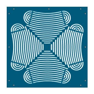 24745 - Oruga Verde Rejilla Azul 7 mm.