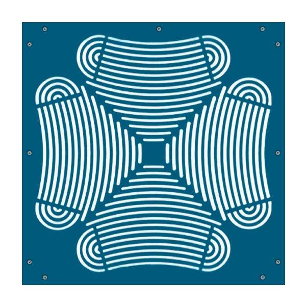 Oruga Verde Rejilla Azul 7 mm. Oruga Verde Rejilla Azul 7 mm.