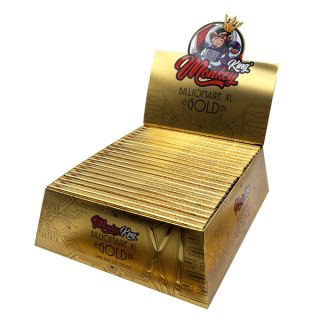 30686B - Papel Monkey King Billionaire XL & Tips Gold 130 mm.  24 ud.