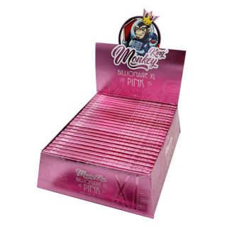 Papel Monkey King Billionaire XL & Tips Pink 130 mm.  24 ud.