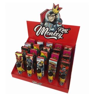 Papel Monkey King Pack King Size Slim & Clipper Unbleached 20 ud.